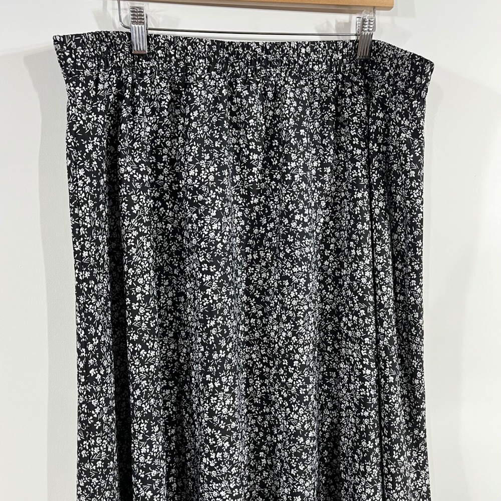 Ditsy Floral Button Front Maxi Skirt Womens 4XL Dark Cottagecore Fairy Grunge - Picture 4 of 9